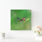 ゴールデンオルブウィーバースパイダーウォールクロック スクエア壁時計 (ホーム)