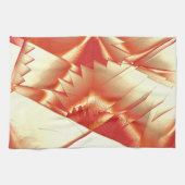 ゴールデンオレンジからベージュ、極端に粗いデジタル化 キッチンタオル (横)