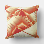 ゴールデンオレンジからベージュ、極端に粗いデジタル化 クッション (裏面)