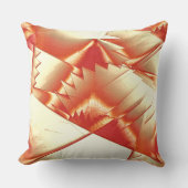 ゴールデンオレンジからベージュ、極端に粗いデジタル化 クッション (正面)