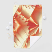 ゴールデンオレンジからベージュ、極端に粗いデジタル化 ゴルフタオル (インサイチュ)