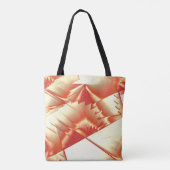 ゴールデンオレンジからベージュ、極端に粗いデジタル化 トートバッグ (裏面)