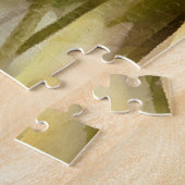 ゴールデンオレンジカリフォルニアポピー絵画アクリル ジグソーパズル (側面)