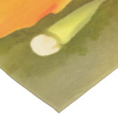 ゴールデンオレンジカリフォルニアポピー絵画アクリル テーブルクロス (アングル)