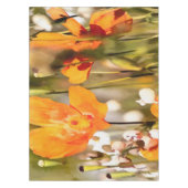 ゴールデンオレンジカリフォルニアポピー絵画アクリル テーブルクロス (正面)