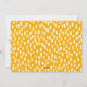 ゴールデンオレンジダッシュフォトフレームホリデーカード シーズンカード (裏面)