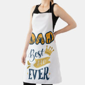 ゴールデンオレンジモダンとブルーファーザー エプロン (インサイチュ)