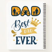 ゴールデンオレンジモダンとブルーファーザー ノートブック (裏面)