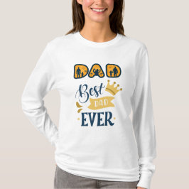 ゴールデンオレンジモダンとブルーファーザー Tシャツ