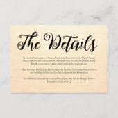 ゴールデンオレンジ色の夏結婚の波 エンクロージャーカード (正面)