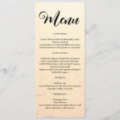 ゴールデンオレンジ色の夏結婚の波 メニュー (正面)