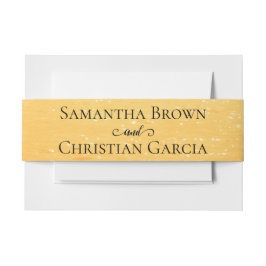 ゴールデンオレンジ色の夏結婚の波 招待状ベリーバンド