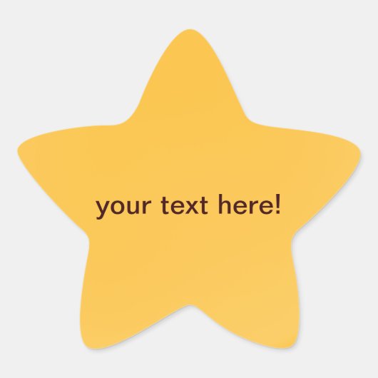 ゴールデンオレンジ – スターシール 星シール (正面)