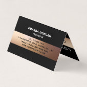 ゴールデンオンブレモダンルダブルロイヤリティ 名刺 (裏面)