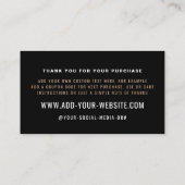 ゴールデンオンブレモダンーサンキューカード エンクロージャーカード (裏面)