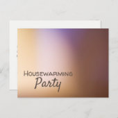 ゴールデンオンブレモダンー引っ越し祝いパーティーパーティー招待状 インビテーションポストカード (正面/裏面)