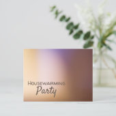 ゴールデンオンブレモダンー引っ越し祝いパーティーパーティー招待状 インビテーションポストカード (スタンド正面)