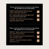 ゴールデンオンブレモダンー、メニュー選択 名刺 (内部フラット)