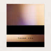 ゴールデンオンブレモダンー、ロゴ/写真サンキューカード 名刺 (外部フラット)