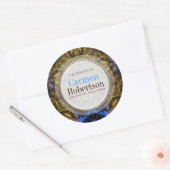 ゴールデンオーガニックファンタジーカスタムラウンドステッカー ラウンドシール (封筒)