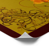 ゴールデンオーキズフローラアート ポスター (角)