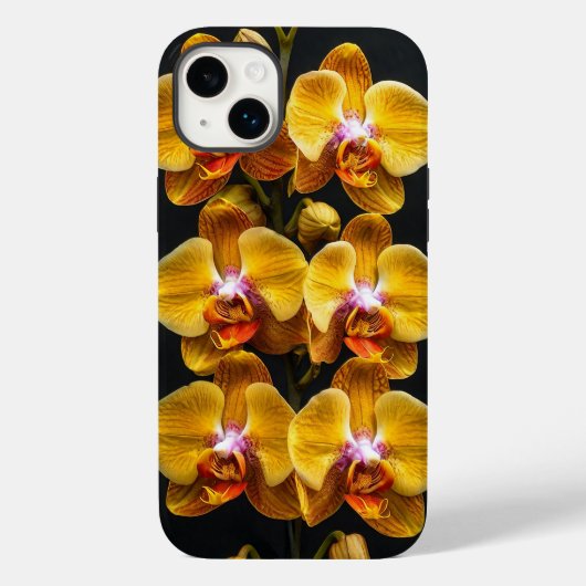 ✨ ゴールデンオーキッドの華麗な咲き誇り 💛 エキゾチックフラワー Case-Mate iPhoneケース (裏面)