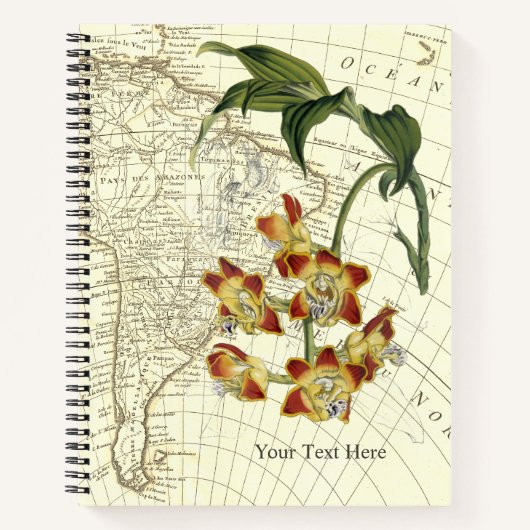 ゴールデンオーキッドエクスプローラーノートブック ノートブック (正面)