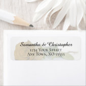 ゴールデンオークルバラエレガントウェディング差出人住所 ラベル (インサイチュ)