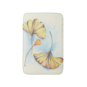 ゴールデンオータムイチョウ葉ゴ バスマット (正面縦)