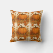 ゴールデンオータムカボチャと落下離れする クッション (裏面)