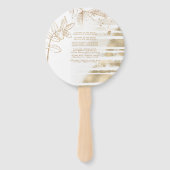 ゴールデンオータムスプラッシュウェディングパーティーID655 ハンドファン (裏面)