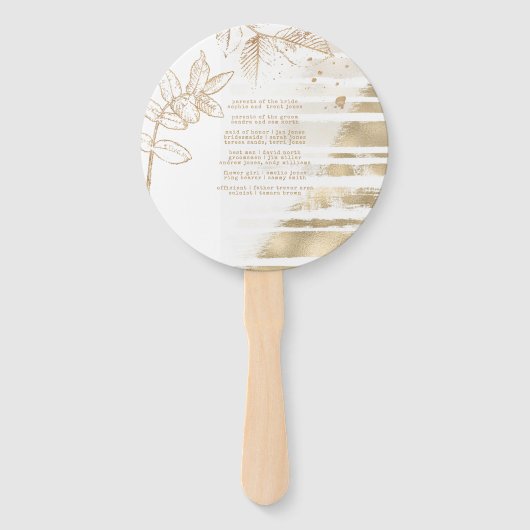 ゴールデンオータムスプラッシュウェディングパーティーID655 ハンドファン (裏面)