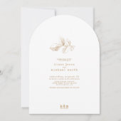 ゴールデンオータムスプラッシュ結婚ズArch ID655 招待状 (正面)