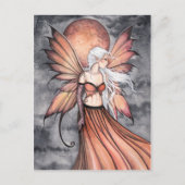 ゴールデンオータムフェアリーファンタジーアートハガキ ポストカード (正面)