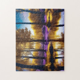 ゴールデンオータムフォレストの静寂 ジグソーパズル