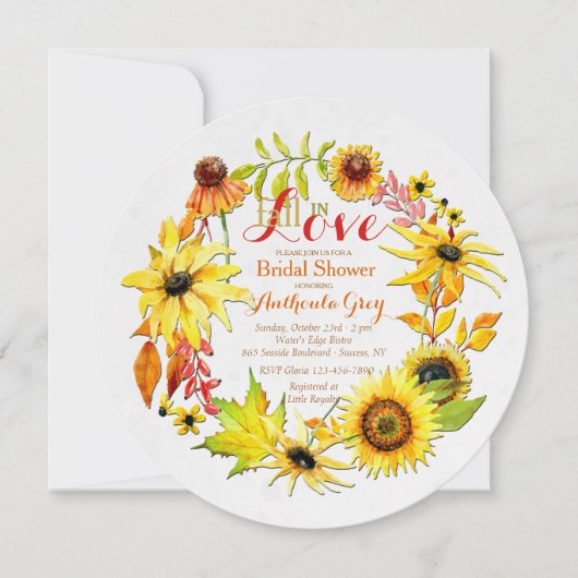 ゴールデンオータム招待状 招待状 (正面)