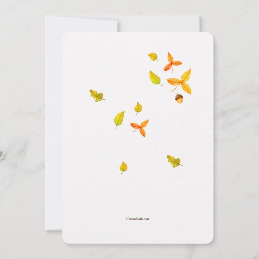 ゴールデンオータム招待状 招待状 (裏面)