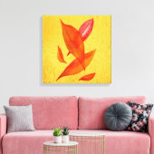 ゴールデンオータム紅葉モダンアート キャンバスプリント (インサイチュ (リビング))