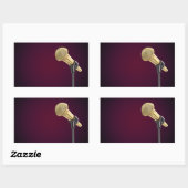 ゴールデンオーディオマイク 長方形シール (シート)