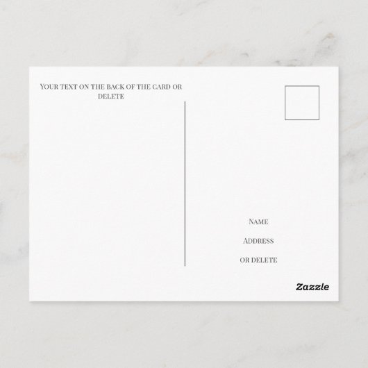 ゴールデンオートバイ金ゴールド金箔付き挨拶 ポストカード (裏面)