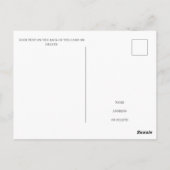 ゴールデンオートバイ金ゴールド金箔付き挨拶 ポストカード (裏面)