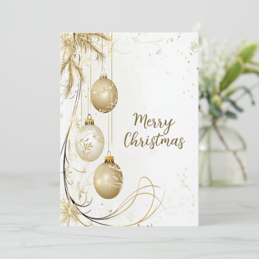 ゴールデンオーナメントクリスマスエレガントパーティー シーズンカード (スタンド正面)
