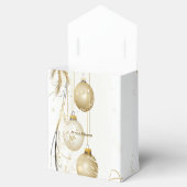 ゴールデンオーナメントクリスマスホリデーパエレガントーティ フェイバーボックス (オープン)