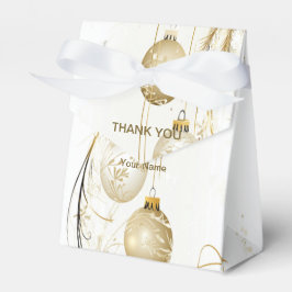 ゴールデンオーナメントクリスマスホリデーパエレガントーティ フェイバーボックス