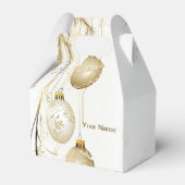 ゴールデンオーナメントクリスマスホリデーパエレガントーティ フェイバーボックス (裏面サイド)