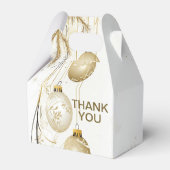 ゴールデンオーナメントクリスマスホリデーパエレガントーティ フェイバーボックス (正面サイド)