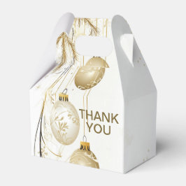 ゴールデンオーナメントクリスマスホリデーパエレガントーティ フェイバーボックス