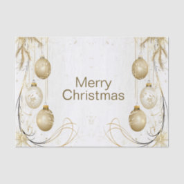 ゴールデンオーナメントクリスマスホリデーパエレガントーティ 薄葉紙
