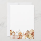 ゴールデンオーナメントホリデークリスマスパーティー 招待状 (裏面)