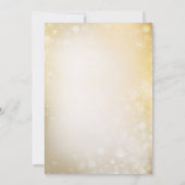 ゴールデンオーナメント企業のクリスマスホリデーパーティー 招待状 (裏面)